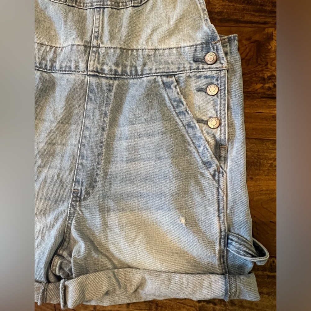 Pistola Denim Beatrix Short Overalls in Surfrider Size Small NWT - Picture 4 of 8
